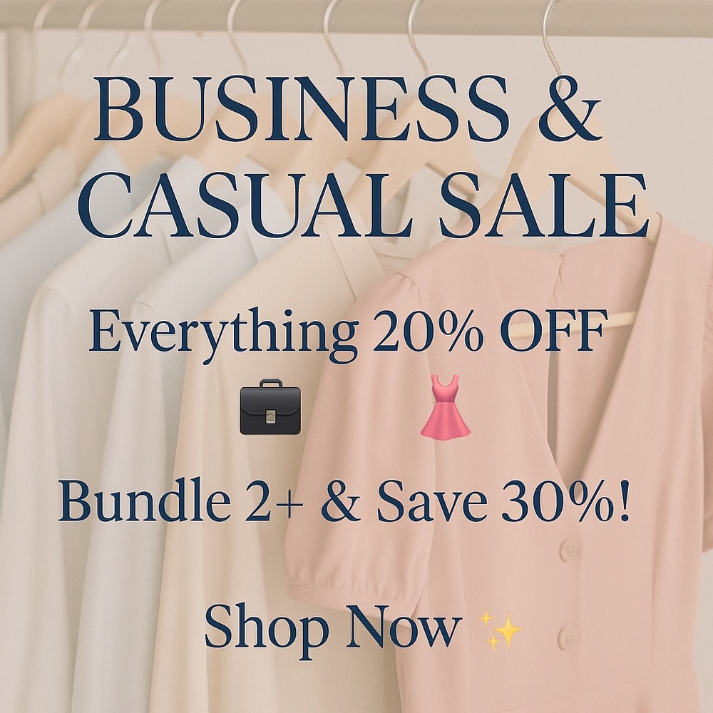 All clothing items on sale 
Everything is  20% off
Bundle 2 get 30% off